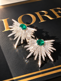 Emerald Crystal Earrings