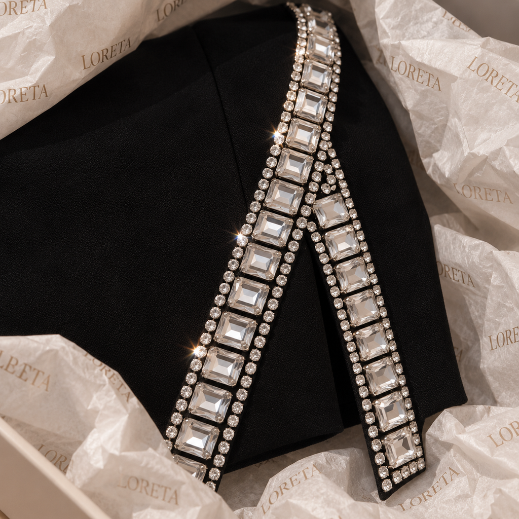Nine to Wine Dress (Crystal/Black)