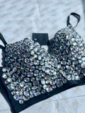 Tahlia Crystal Bustier (Black)