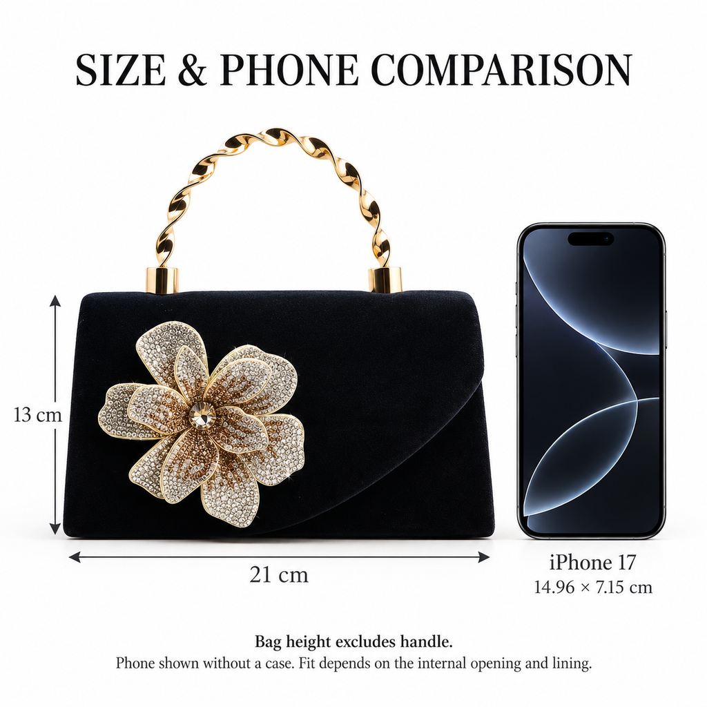 Black Orchid Bag (Yellow Gold)