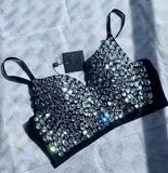 Tahlia Crystal Bustier (Black)