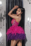 Pink/Purple Tulle Crystal Lust Dress