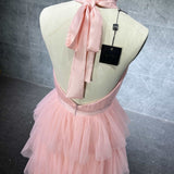 Soft Petal Tulle Dress (Blush)