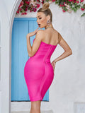 Tammy Hot Pink Strapless Dress