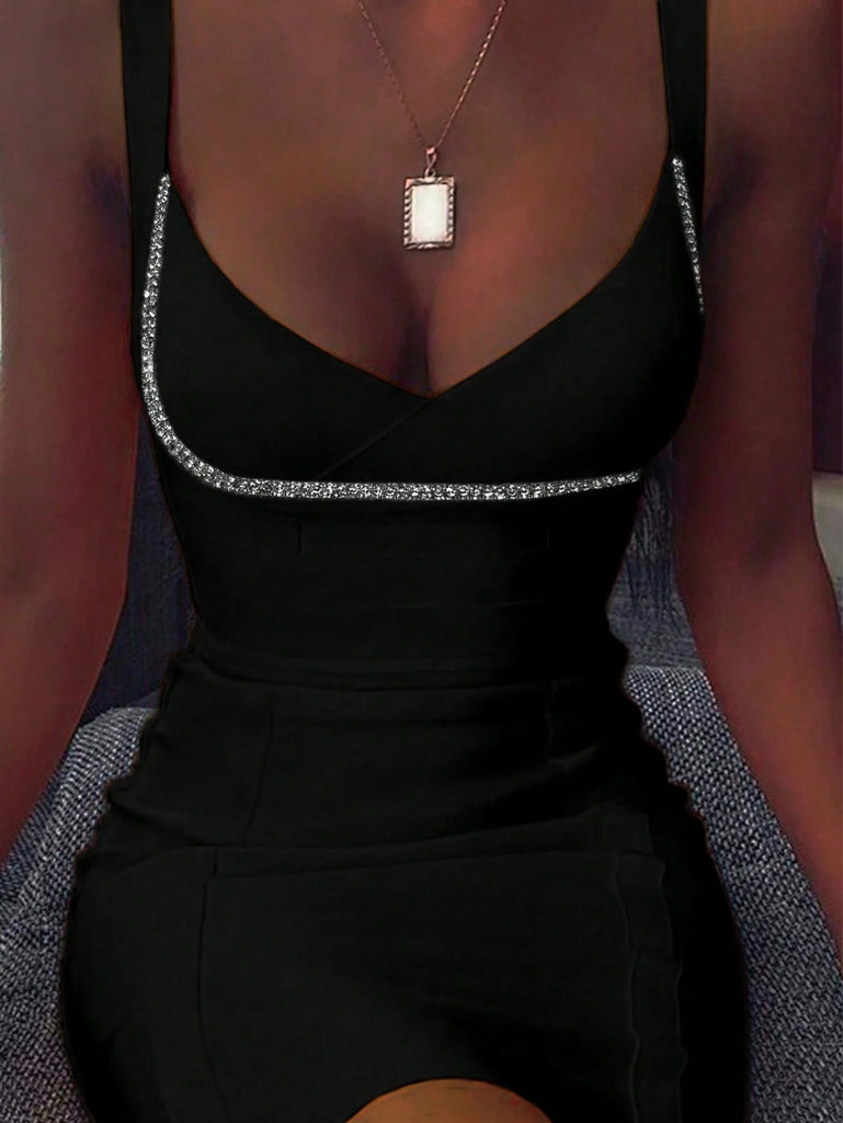 Suzi Crystal Dress (Black)