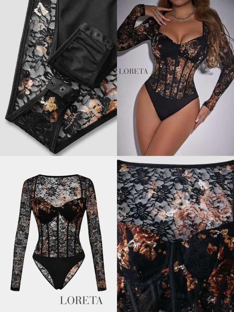 Floral Lace Temptation Bodysuit