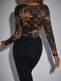 Floral Lace Temptation Bodysuit