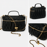 FREE with $150+ Spend – Black & Gold Mini Crossbody (Applied at checkout)