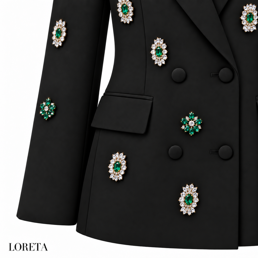 Emerald Jewelled Blazer