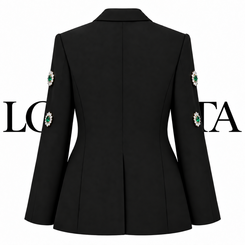 Emerald Jewelled Blazer