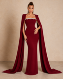 Shazia Dress (Burgundy)