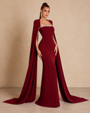 Shazia Dress (Burgundy)