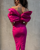 Crystal Harper Dress (Fuchsia/Magenta)