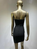 Renee Black Crystal Dress