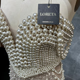 Draped in Pearls Dress