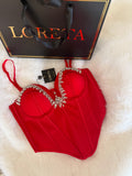 Crystal Passion Corset (Red)