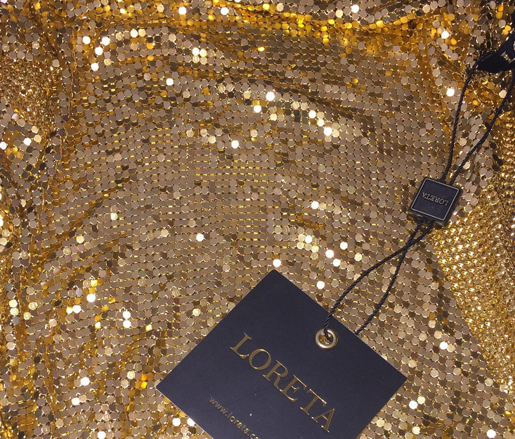 Roman - Gold Mesh Top