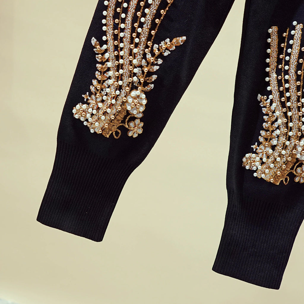 Sequinned & Beaded Tracksuit (2 Piece Set)