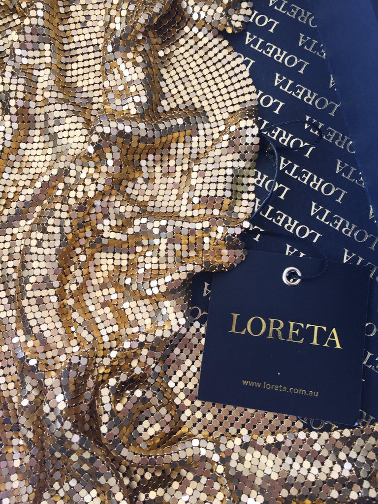Roman - Gold Mesh Top