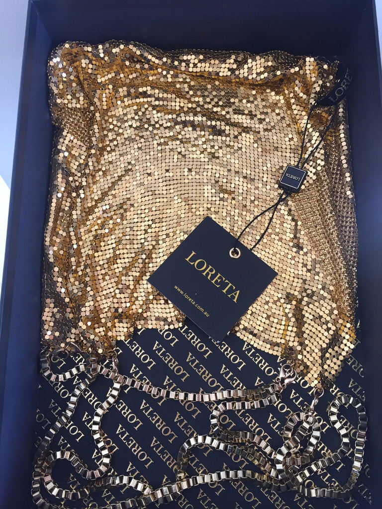 Roman - Gold Mesh Top