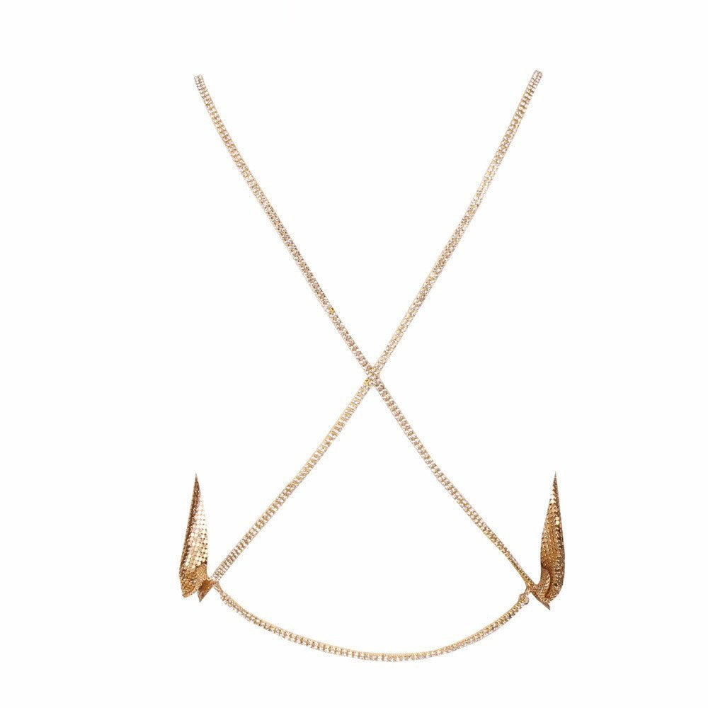 Roman - Gold Mesh Top