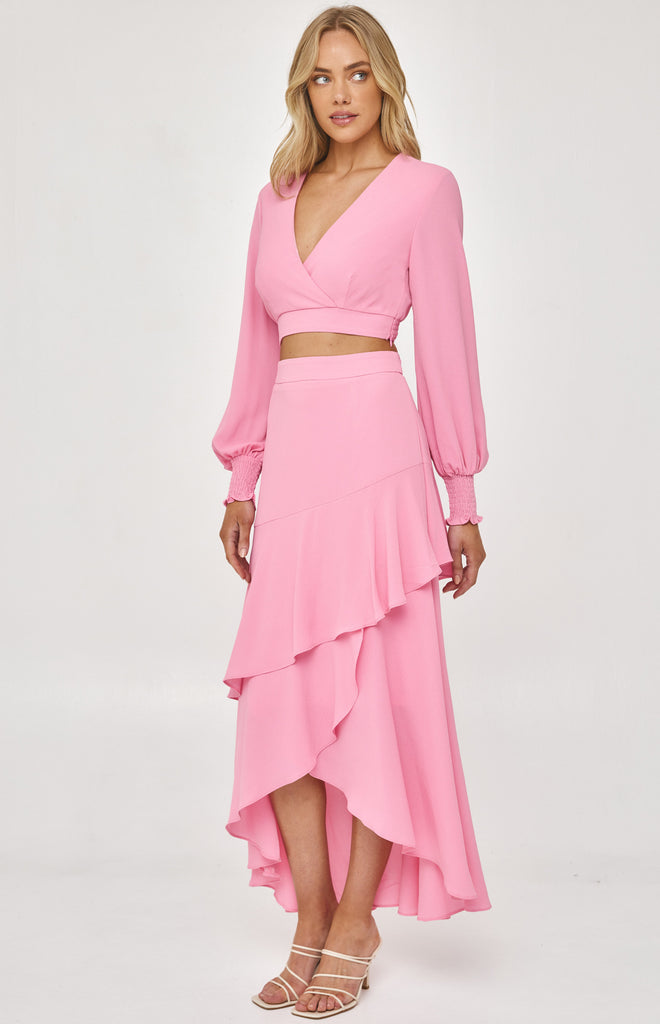 Pink Daisy Set (Top & Skirt)