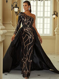 Dalia Black & Gold Gown