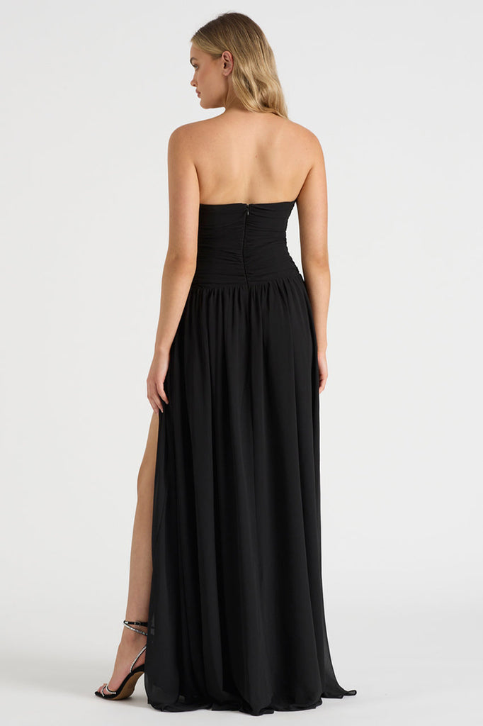 The Rosette Gown (Black)