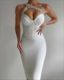 Lexi Dress (White) (PRE-ORDER)