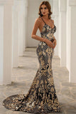 Leila Gold Gown (Black/Gold)