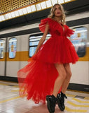 Sweetheart Tulle Dress (Red)