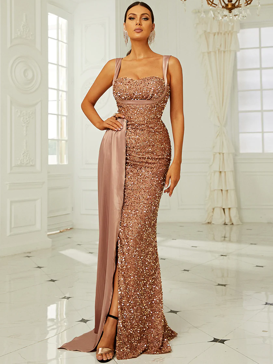 【LORETA】Aurora Rose Gold Dress/パーティードレス Aurora Rose Gold Dress – LORETA