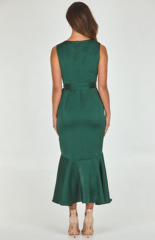Midi Date Night Dress (Emerald)