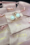 Simple Gold Pearl Earrings